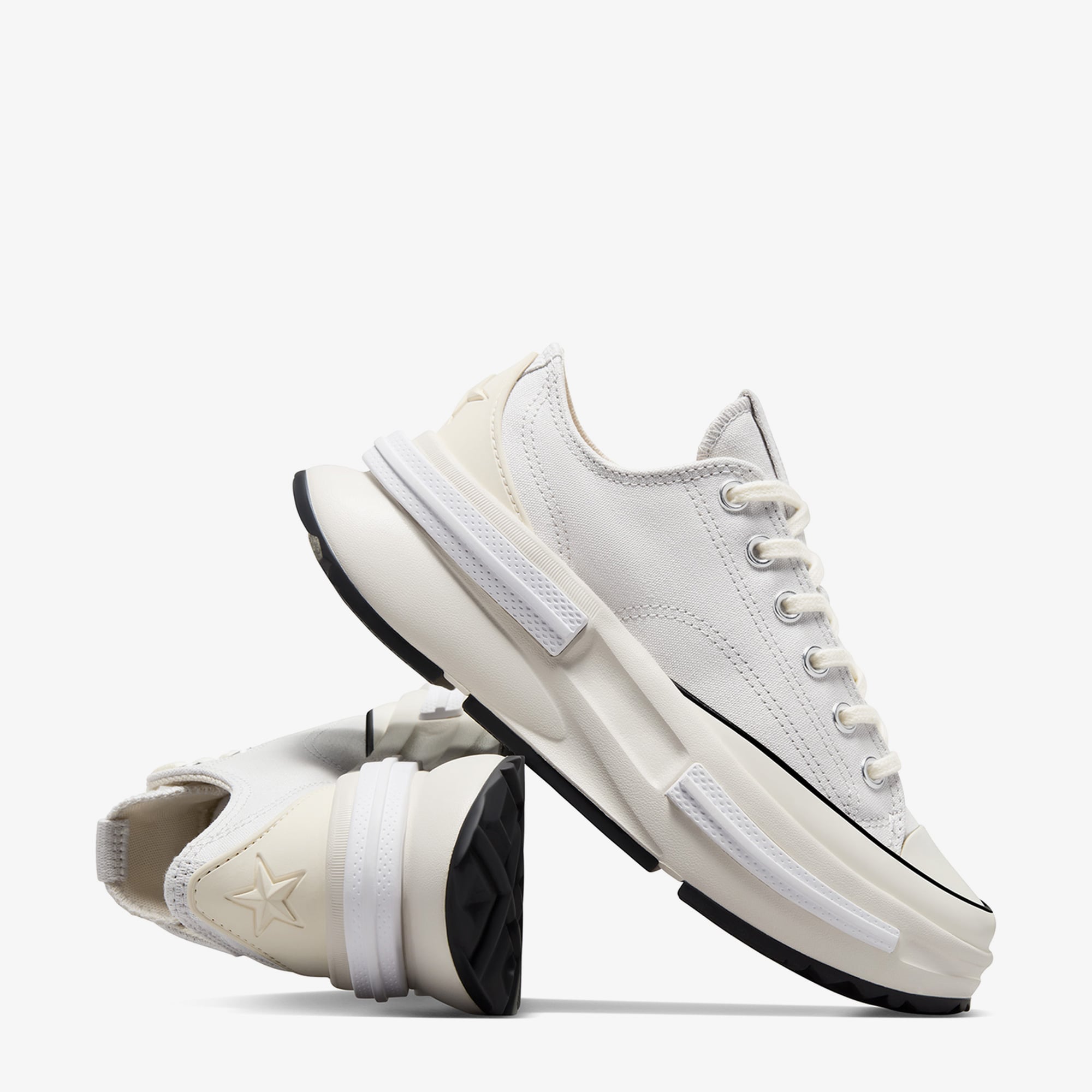 Converse Converse Gri Run Star Legacy CX Unisex Beyaz Platform Sneaker | FashFed Gri - 7. görsel