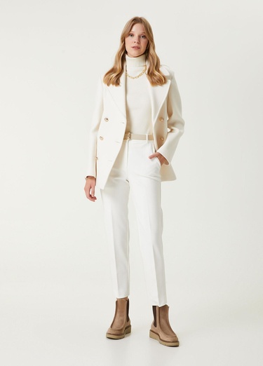  Beymen Club Kadın Kırık Beyaz Pantolon