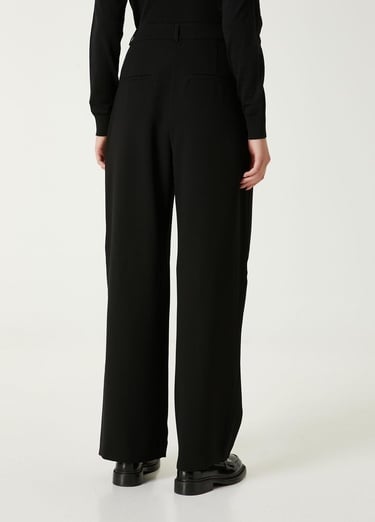  Beymen Club Kadın Siyah Krep Palazzo Pantolon