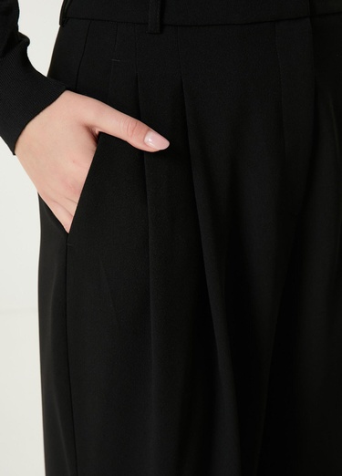  Beymen Club Kadın Siyah Krep Palazzo Pantolon