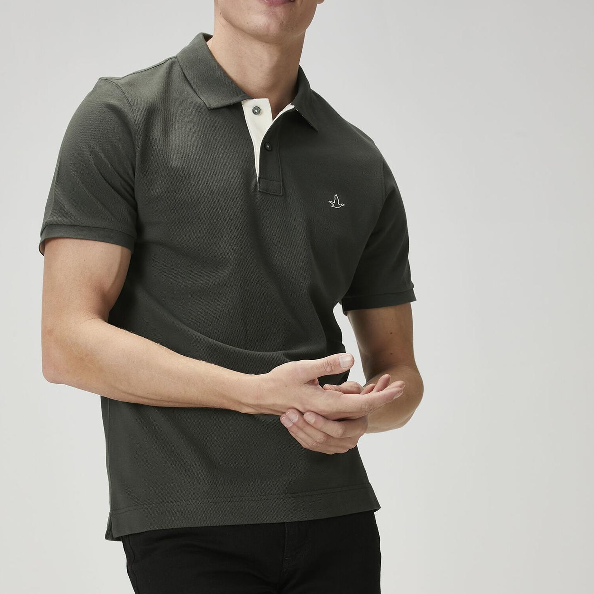 Beymen Club Erkek Comfort Fit Haki Polo Yaka T-shirt