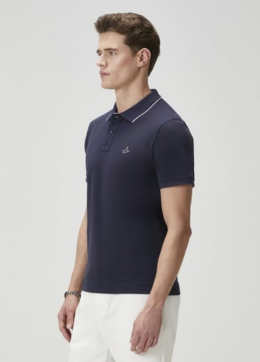  Beymen Club Erkek Slim Fit Lacivert Polo Yaka T-shirt