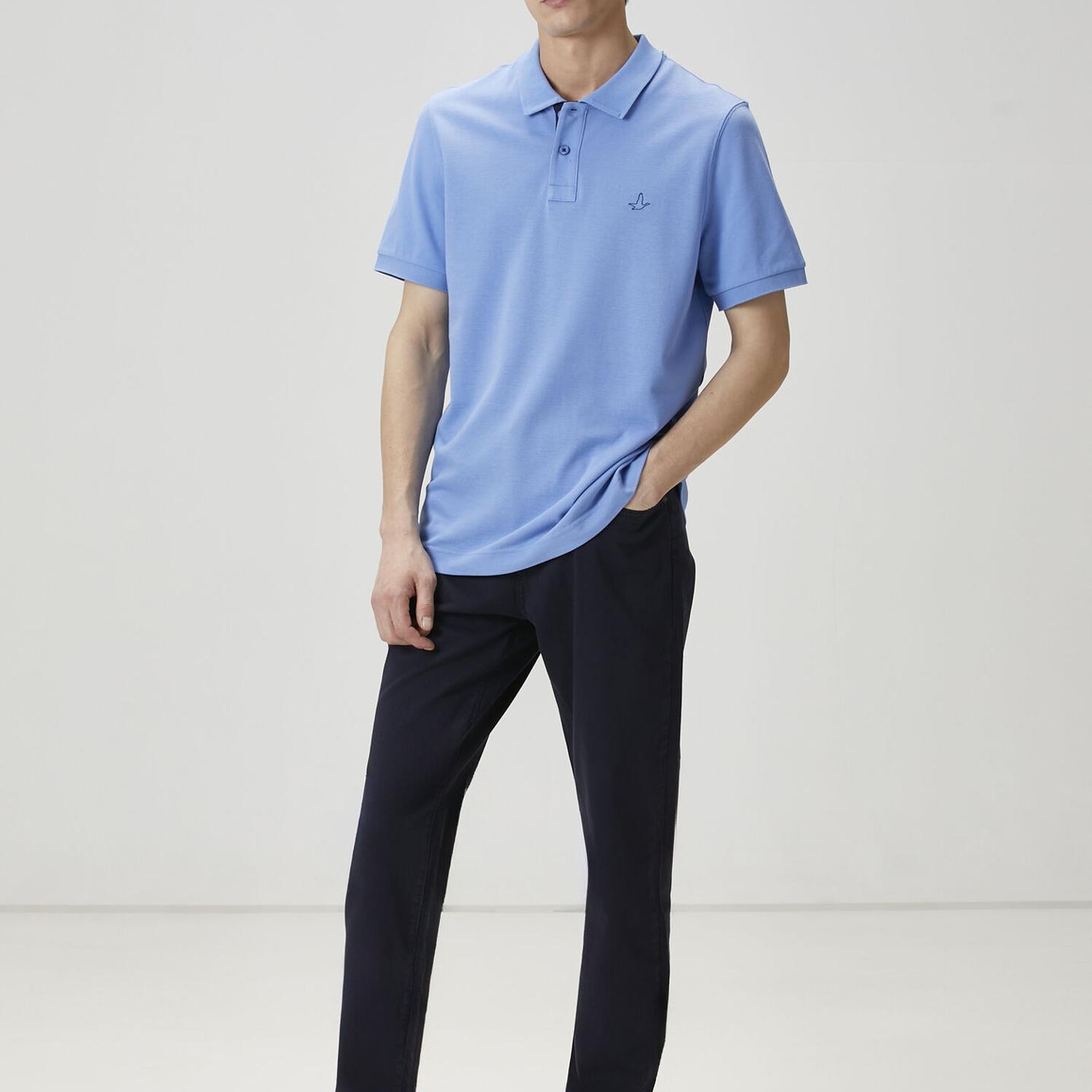 Beymen Club Erkek Mavi Polo Yaka T-shirt