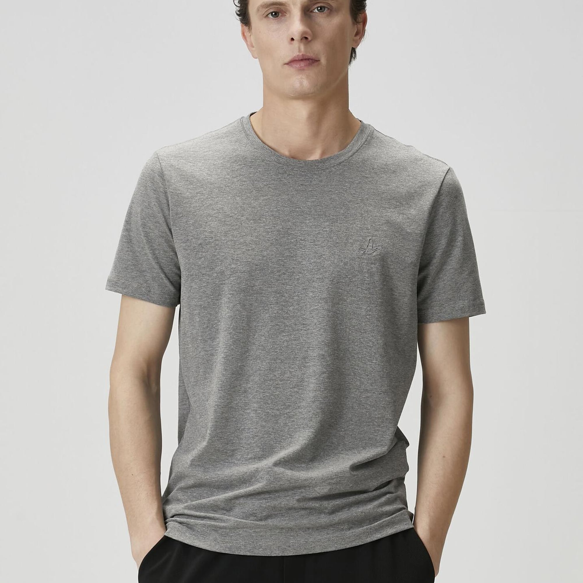 Beymen Club Erkek Antrasit Melanj T-shirt