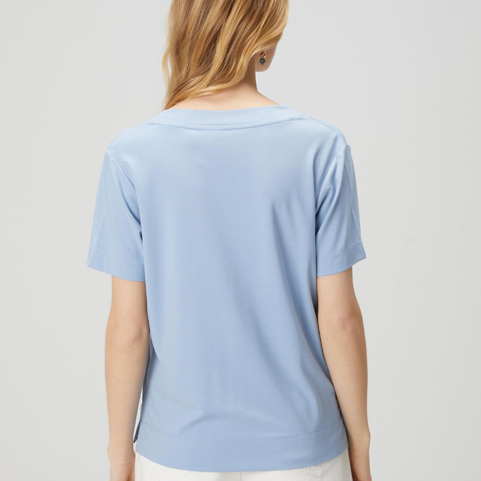 Beymen Club Kadın Mavi Basic T-shirt