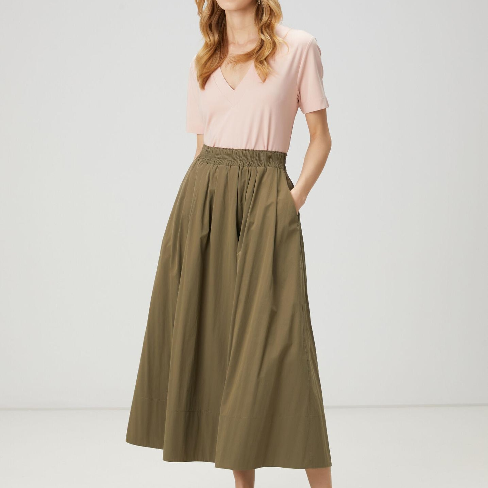 Beymen Club Kadın Pembe V Yaka Basic T-shirt