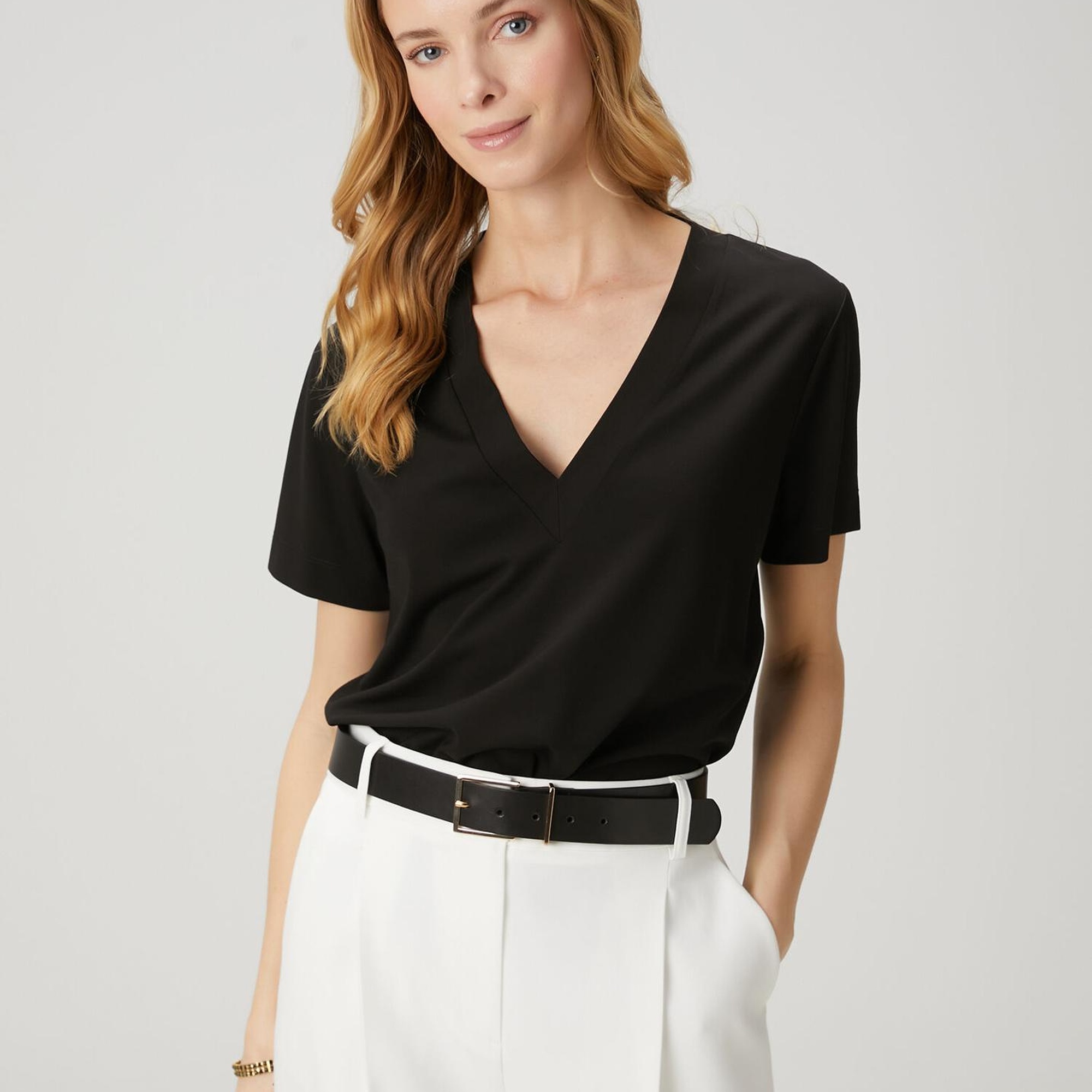 Beymen Club Kadin Siyah Basic T-shirt