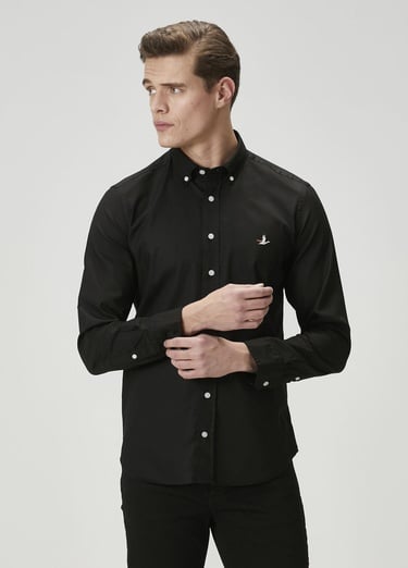  Beymen Club Erkek Slim Fit Siyah Oxford Gömlek