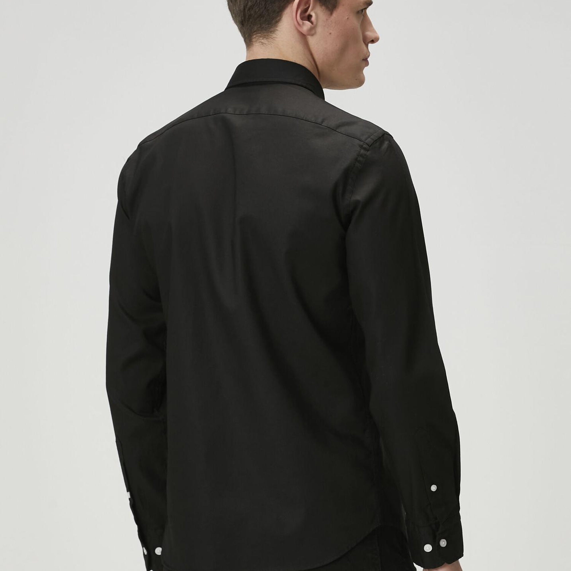 Beymen Club Erkek Slim Fit Siyah Oxford Gömlek