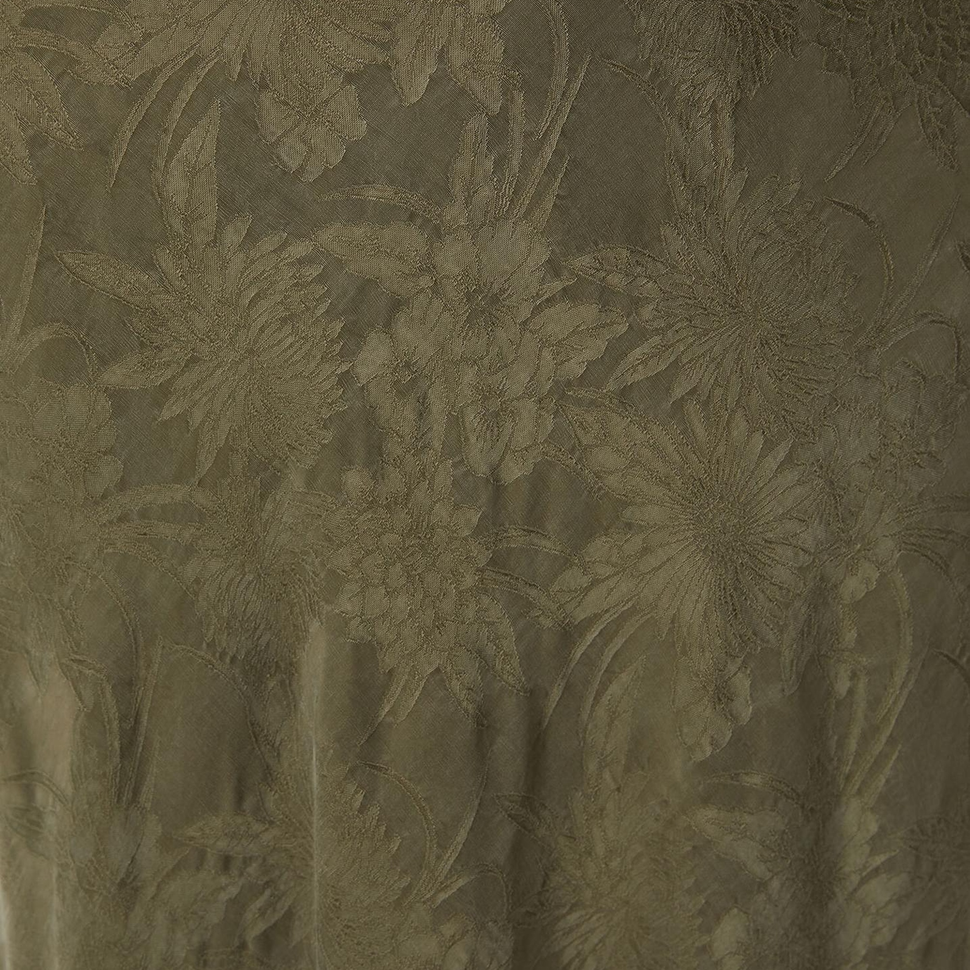 Beymen Club Kadin Haki Jakarlı Maksi İpek Etek