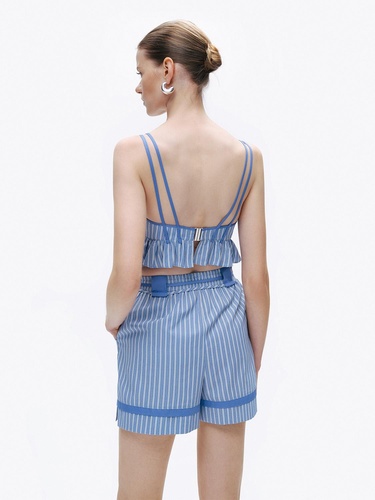  Fırfırlı Crop Top