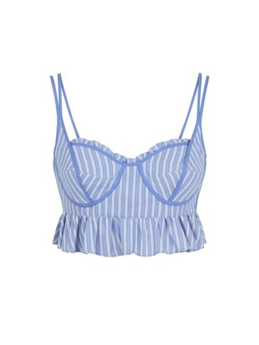  Fırfırlı Crop Top