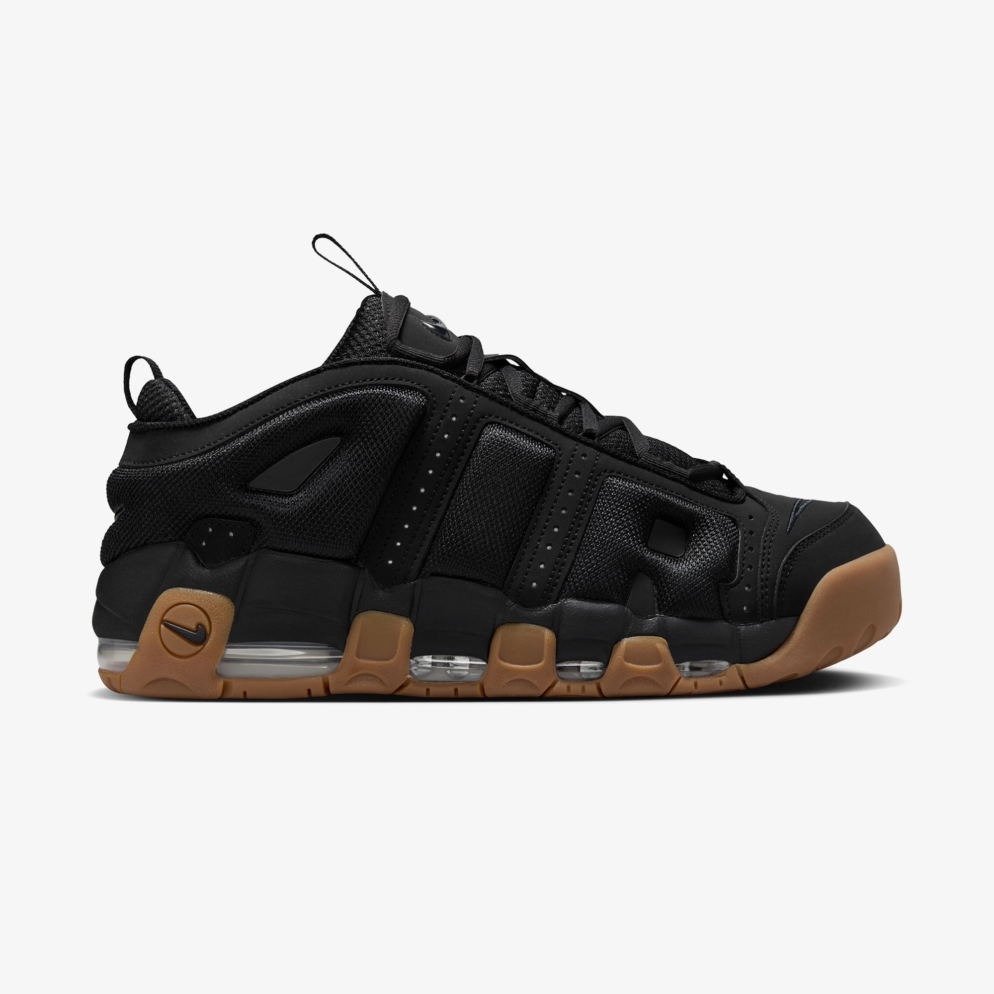 Nike Air More Uptempo Low Erkek Siyah Spor Ayakkabı