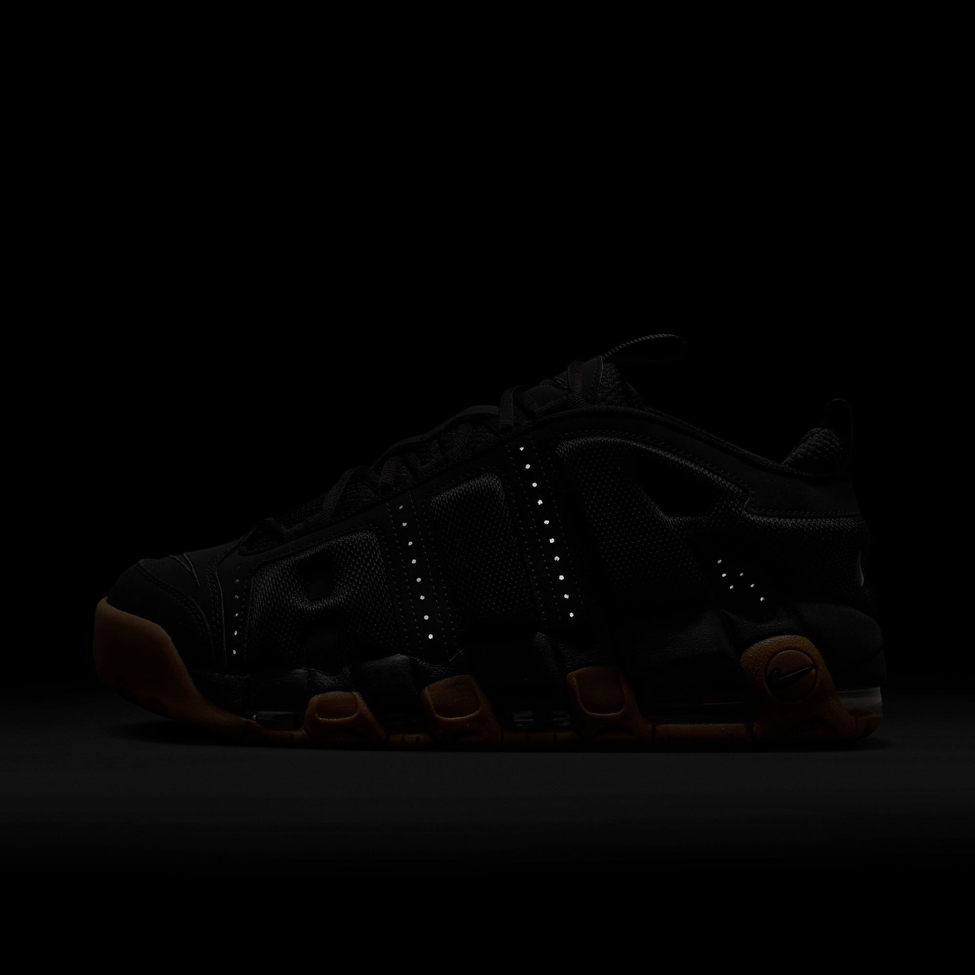 Nike Air More Uptempo Low Erkek Siyah Spor Ayakkabı