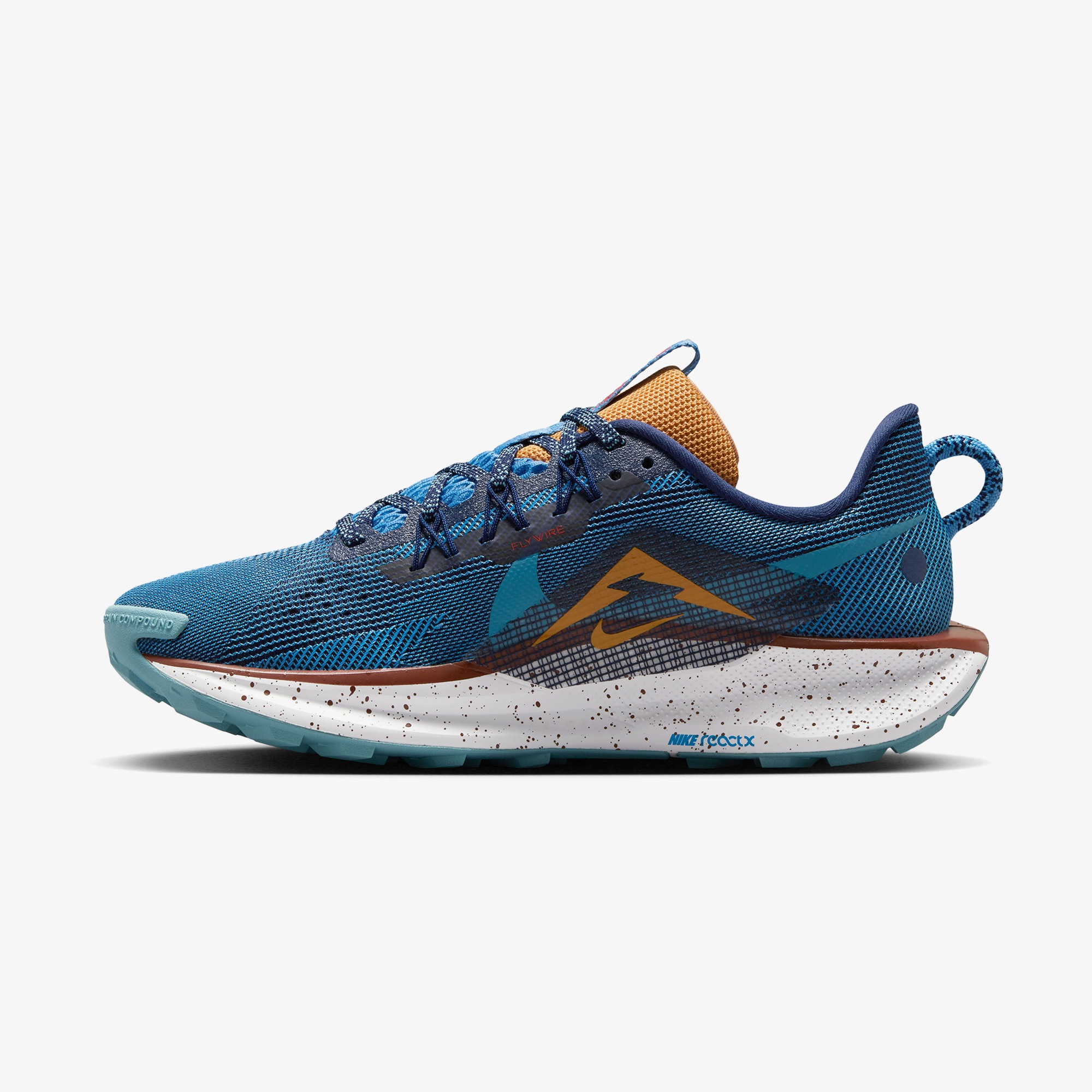Nike Pegasus Trail 5 Kadın Mavi Koşu Ayakkabısı