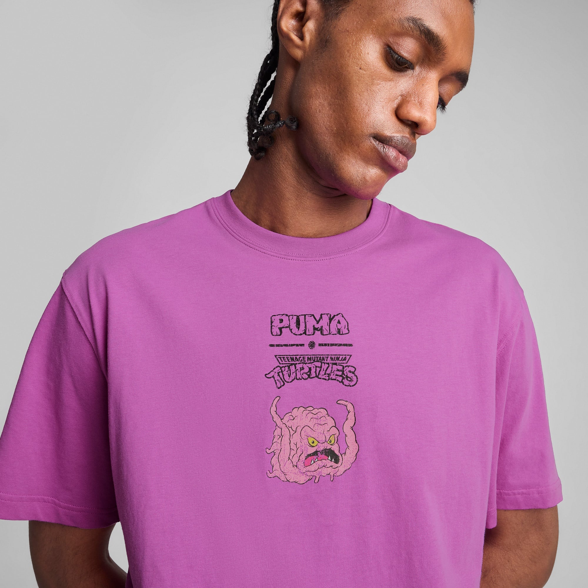 Puma X Tmnt Graphic Erkek Mor T-Shirt