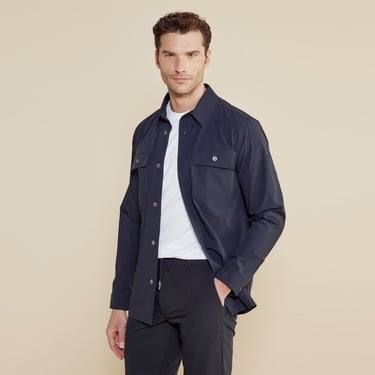  Brooks Brothers Klasik Yaka Kapak Cepli Performans Erkek Lacivert Ceket