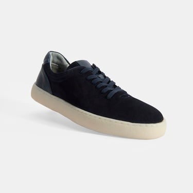  Erkek Lacivert Bağcıklı Süet Günlük Ayakkabı