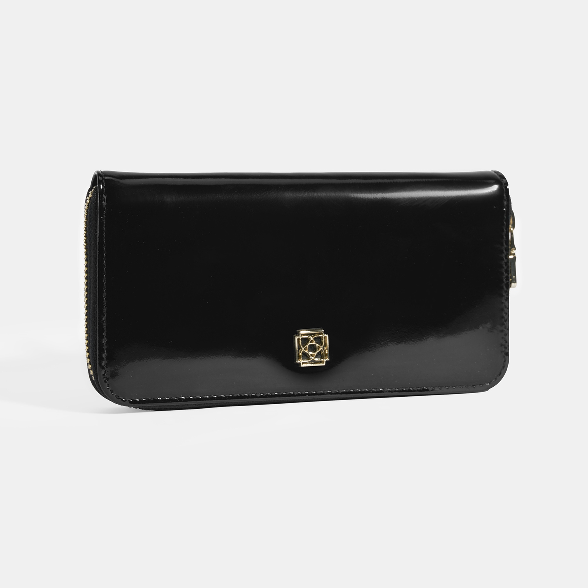 Kadın Siyah Rugan Deri Cüzdan