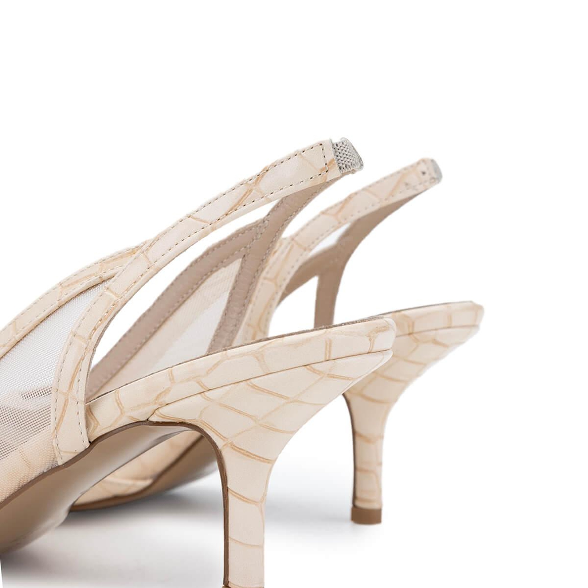 Tamer Tanca Kadın Vegan Nude Topuklu Ayakkabı