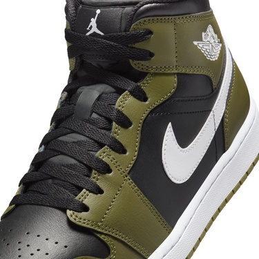  Jordan Air 1 Mid Erkek Siyah Spor Ayakkabı
