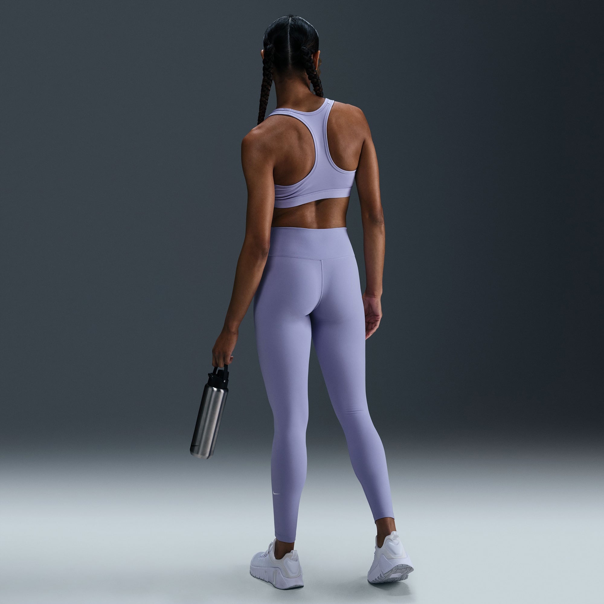 Nike One Dri-Fit Kadın Mor Tayt