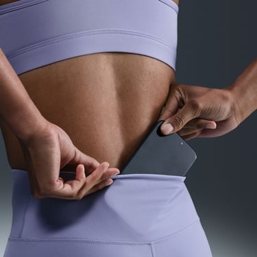  Nike One Dri-Fit Kadın Mor Tayt