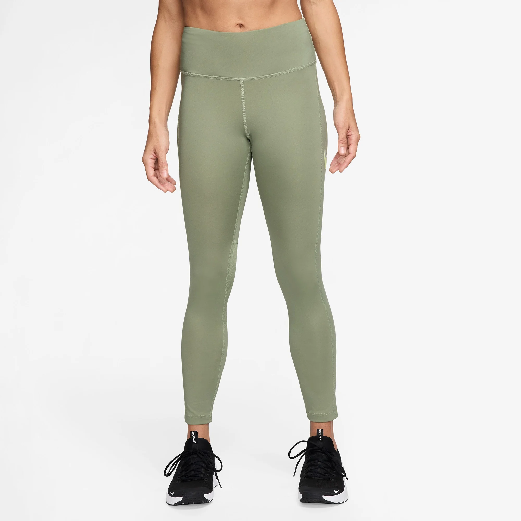 Nike Dri-Fit Fast Kadın Haki  Tayt