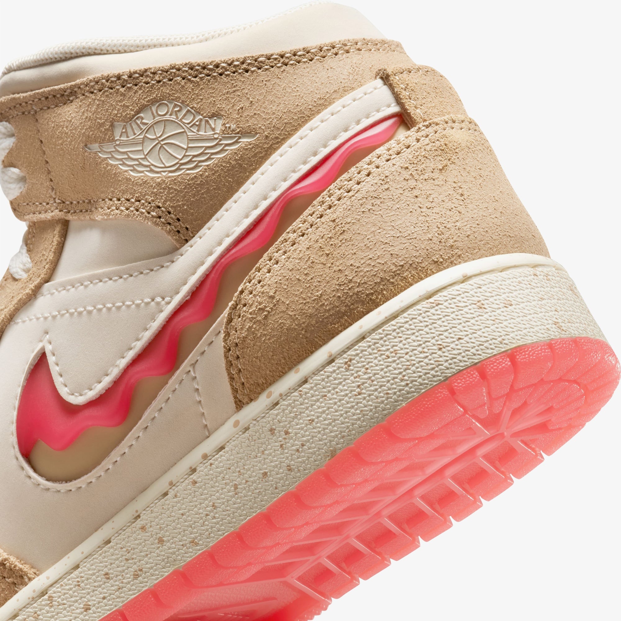 Jordan Air 1 Mid SE Genç Çocuk Kahverengi Spor Ayakkabı