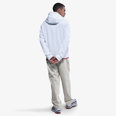  Nike Club Fit Erkek Beyaz Sweatshirt