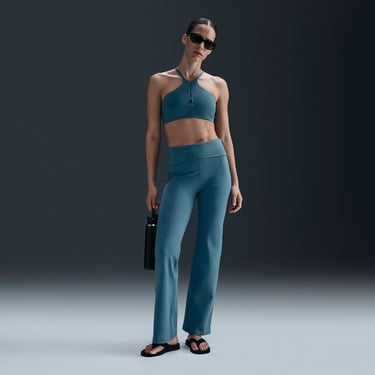  Nike One Dri-Fit High Rise Kadın Mavi Eşofman Altı