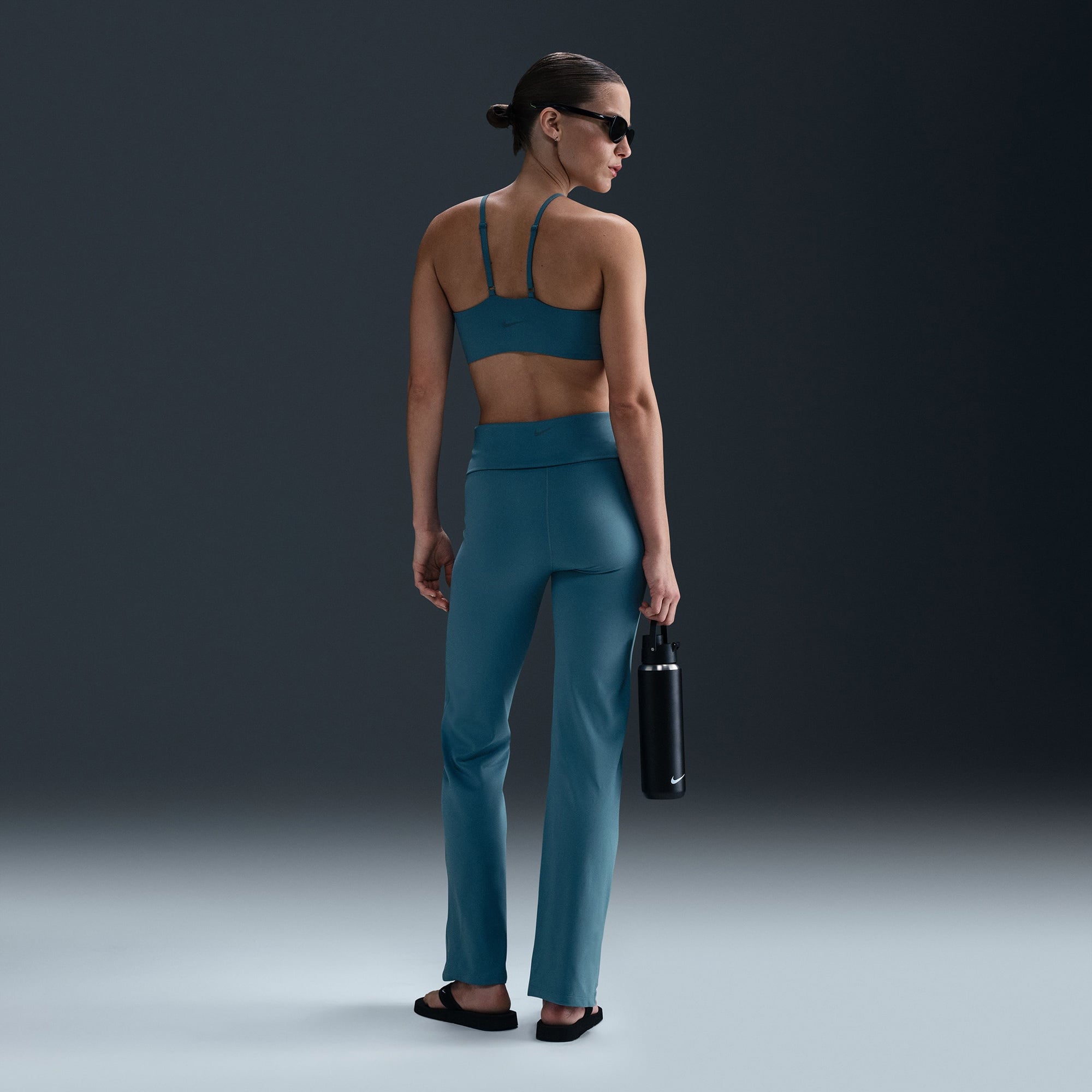 Nike One Dri-Fit High Rise Kadın Mavi Eşofman Altı