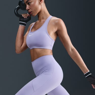  Nike One Dri-Fit 7/8 Kadın Mor Tayt