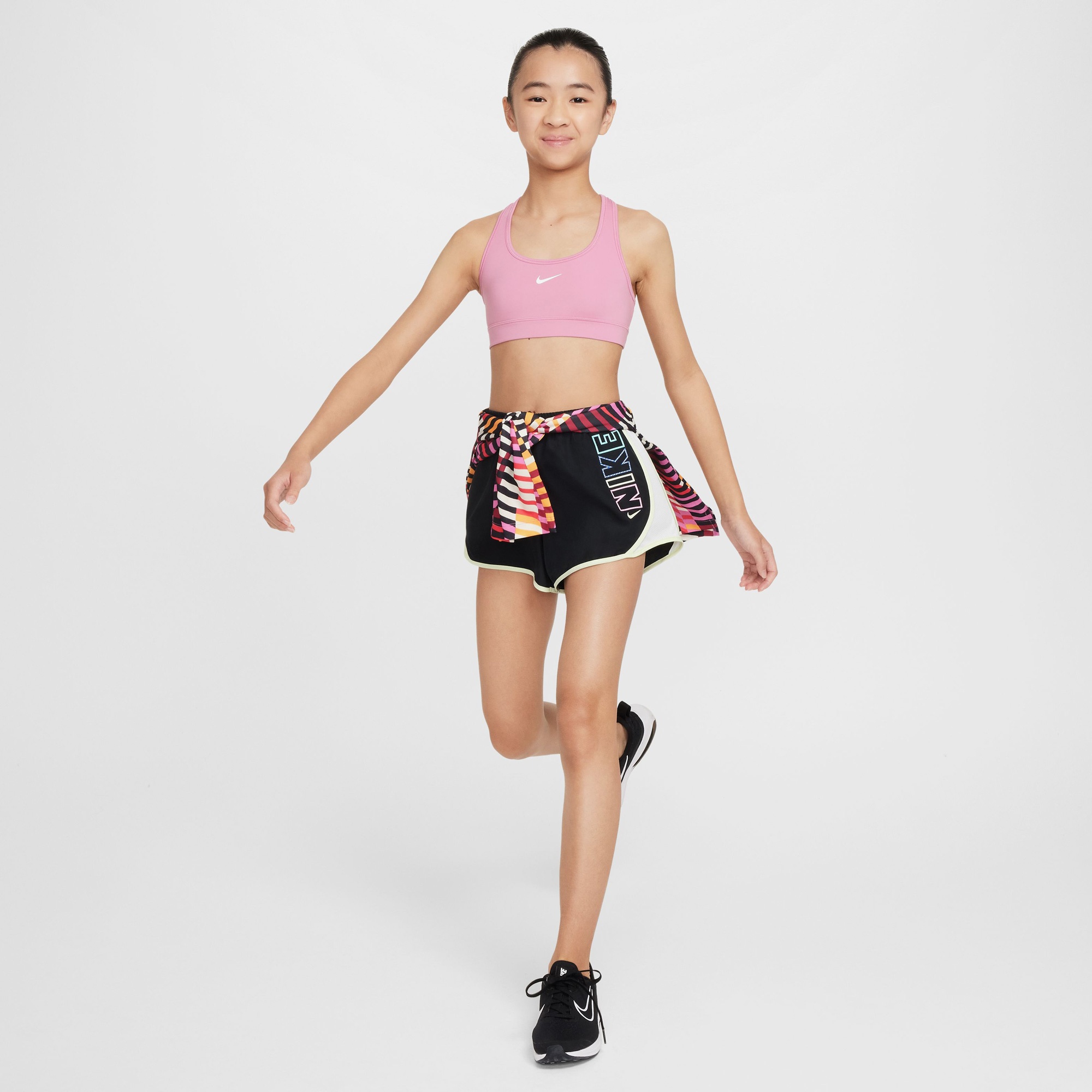 Nike Dri-Fit Swoosh Çocuk Pembe Bra