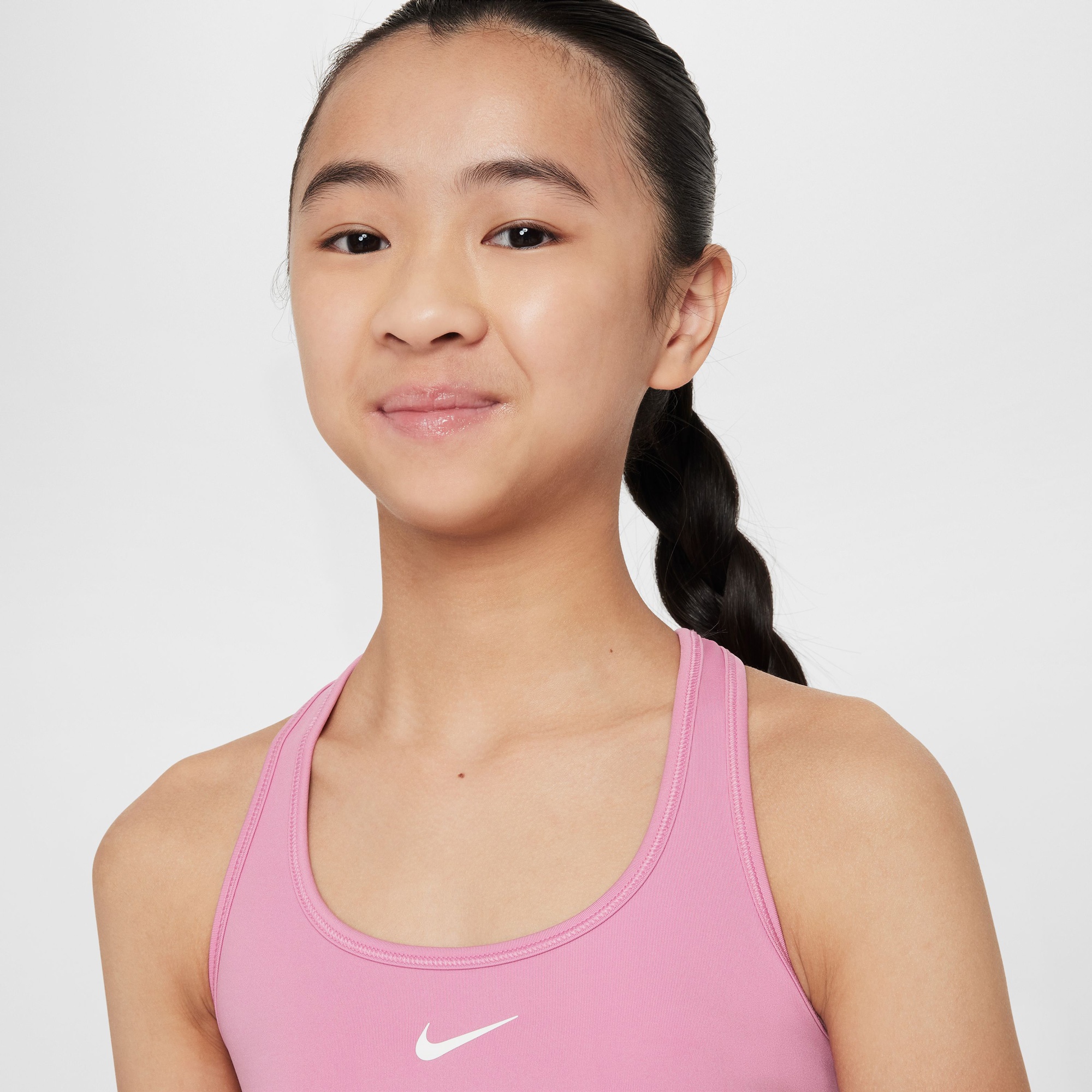 Nike Dri-Fit Swoosh Çocuk Pembe Bra