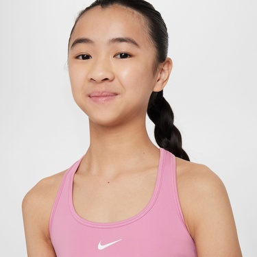  Nike Dri-Fit Swoosh Çocuk Pembe Bra