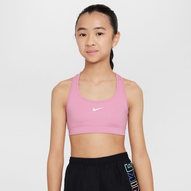  Nike Dri-Fit Swoosh Çocuk Pembe Bra
