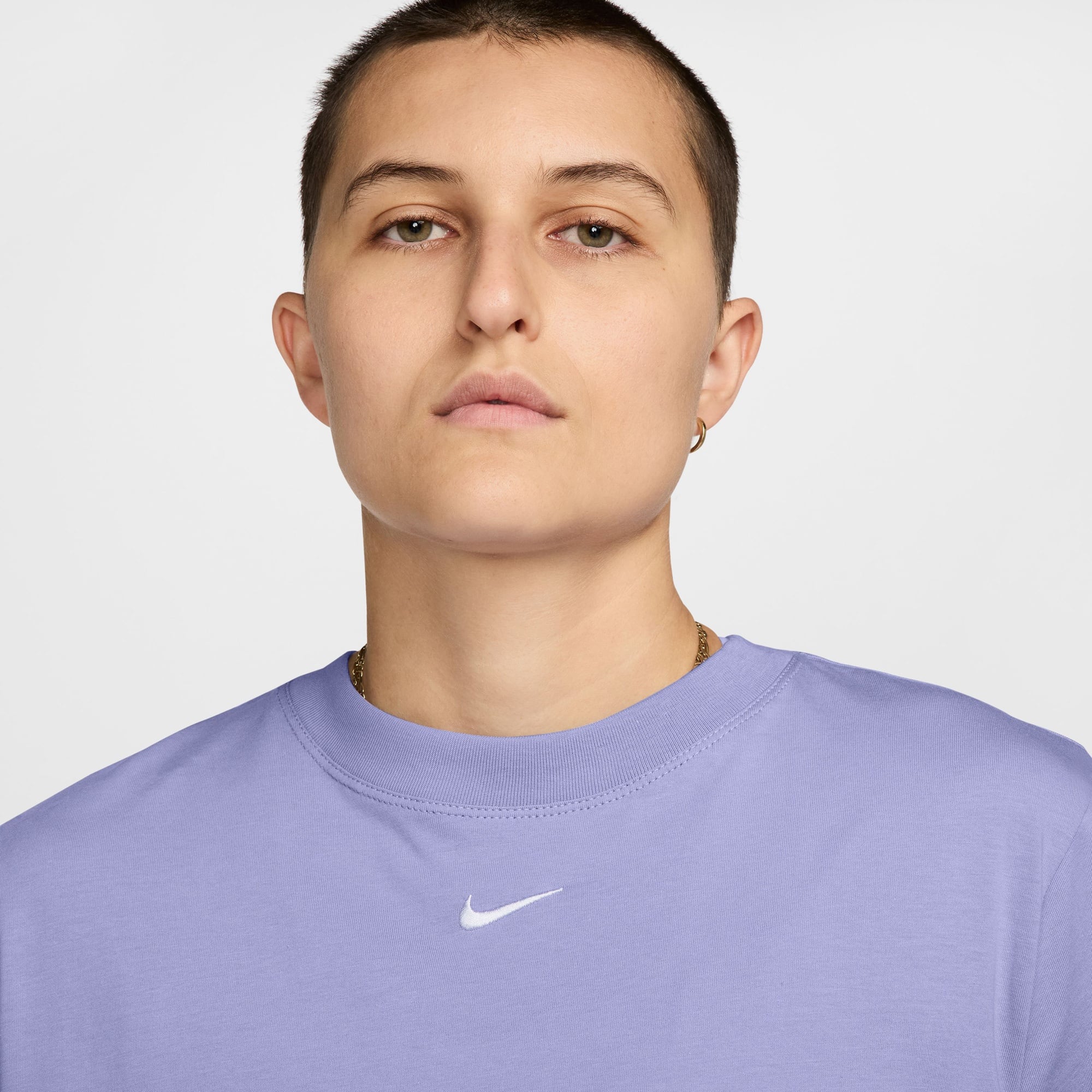 Nike Sportswear Essentials Kadın Mor T-Shirt
