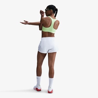  Nike Swoosh Medium Support Kadın Sarı Bra
