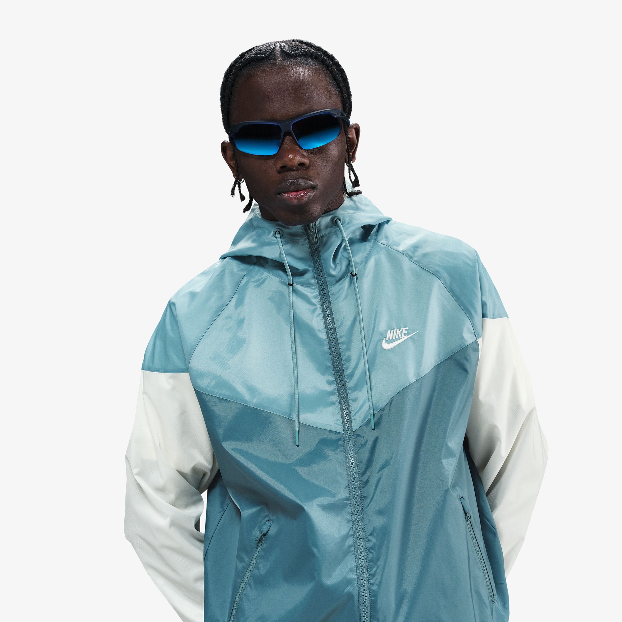 Nike Sportswear Heritage Essentials Windrunner Erkek Mavi Ceket
