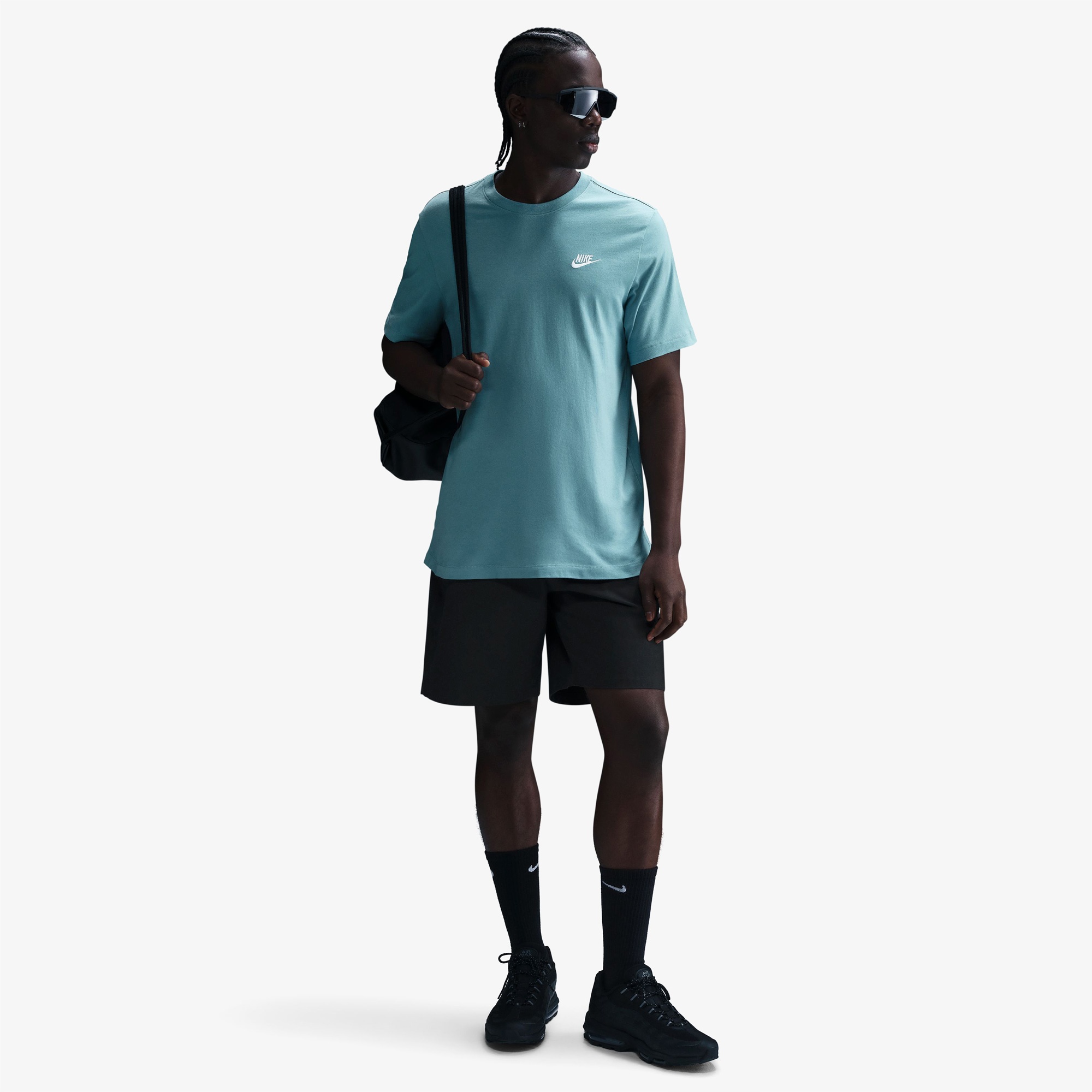 Nike Sportswear Club Erkek Mavi T-Shirt