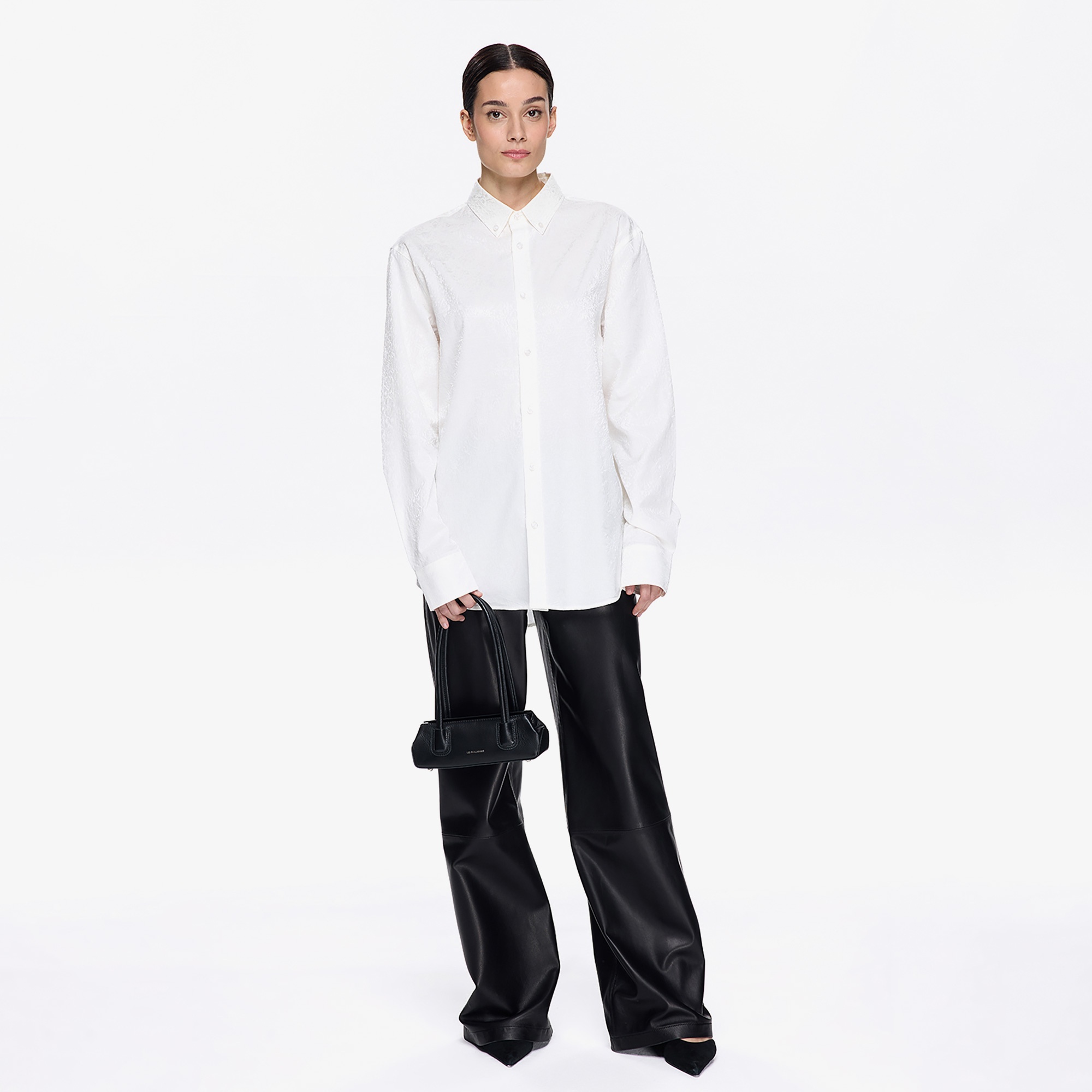 Les Benjamins Classic Unisex Beyaz Gömlek