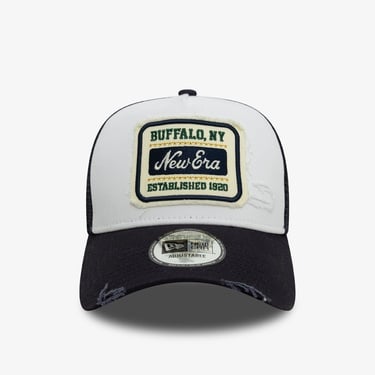  New Era Trucker Patch Distressed Unisex Beyaz Şapka