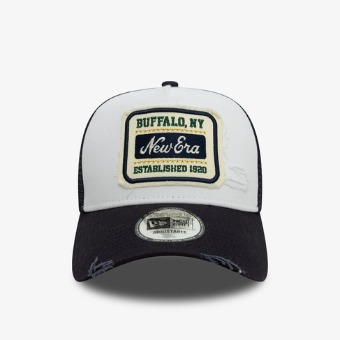 New Era Trucker Patch Distressed Unisex Beyaz Şapka