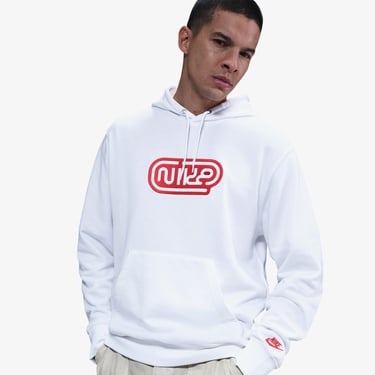  Nike Club Fit Erkek Beyaz Sweatshirt