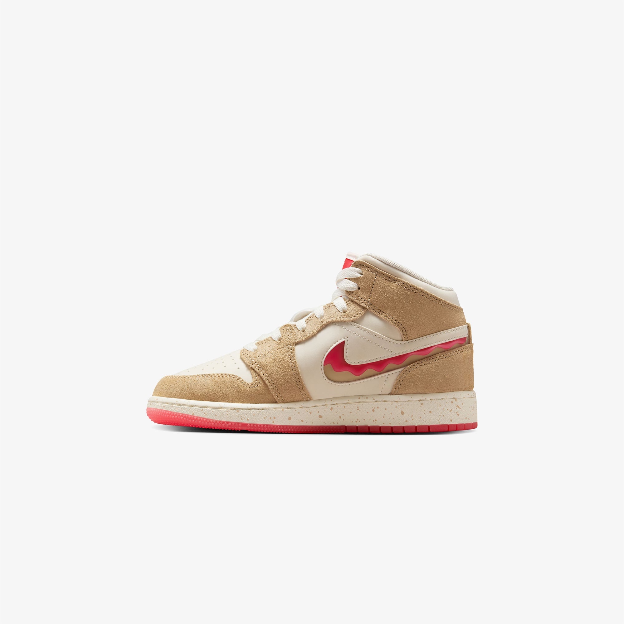 Jordan Air 1 Mid SE Genç Çocuk Kahverengi Spor Ayakkabı