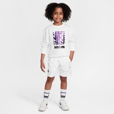  Nike Sportswear Club Crew Çocuk Beyaz Sweatshirt