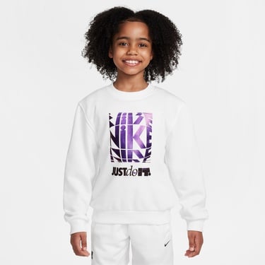  Nike Sportswear Club Crew Çocuk Beyaz Sweatshirt
