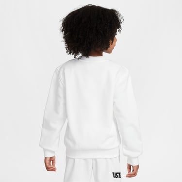  Nike Sportswear Club Crew Çocuk Beyaz Sweatshirt