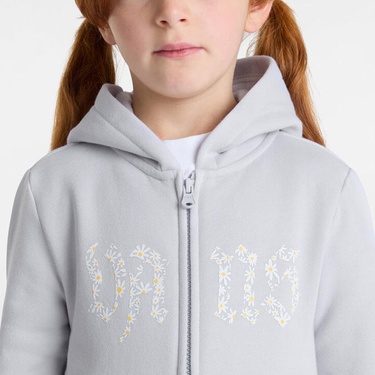  Vans Daisy Break Zip Çocuk Gri Hoodie